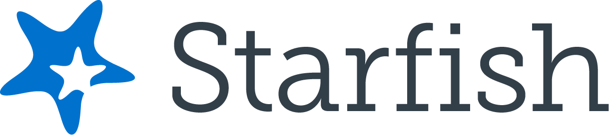 Starfish logo with blue starfish